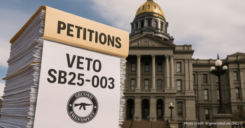 95,000 petitions delivered to the Capitol, urging Polis to veto SB25-003
